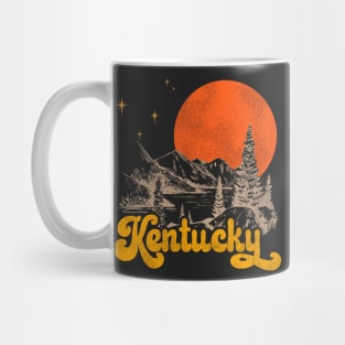 Vintage State of Kentucky Mid Century Distressed Aesthetic Mug